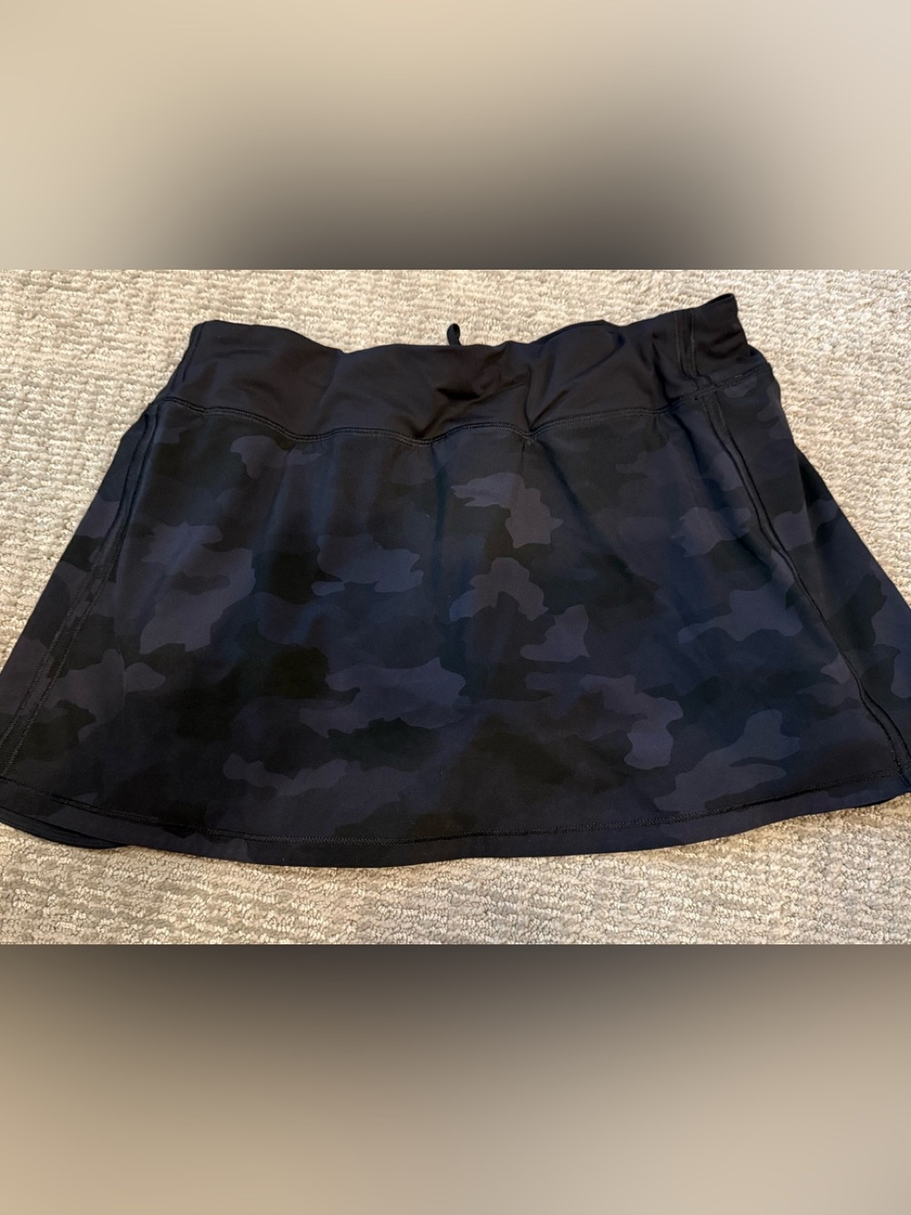 Lululemon Heritage Dark Black Camo Sz 10 Tall Skirt Skort Tennis Pickleball